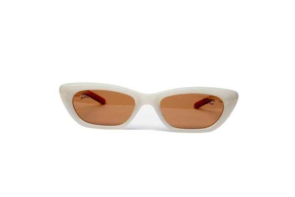 Light Beige Unisex Cat-eye Sunglasses